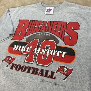 Vintage Tampa Bay Buccaneers T-Shirt Mike Alstott #40 NFL Football 2000 Y2K Sz L